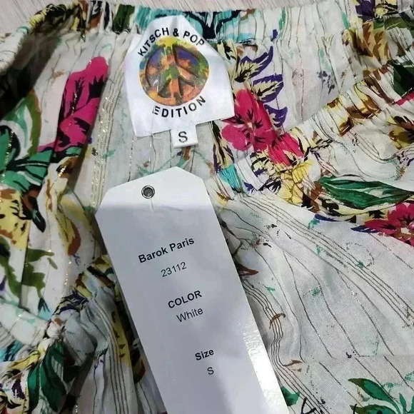NWT Kitsch & Pop Barok Paris Women's Floral Crop Top & Skirt Multicolor Small - Picture 4 of 14